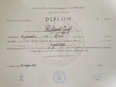 Diplom z odboru psychologia